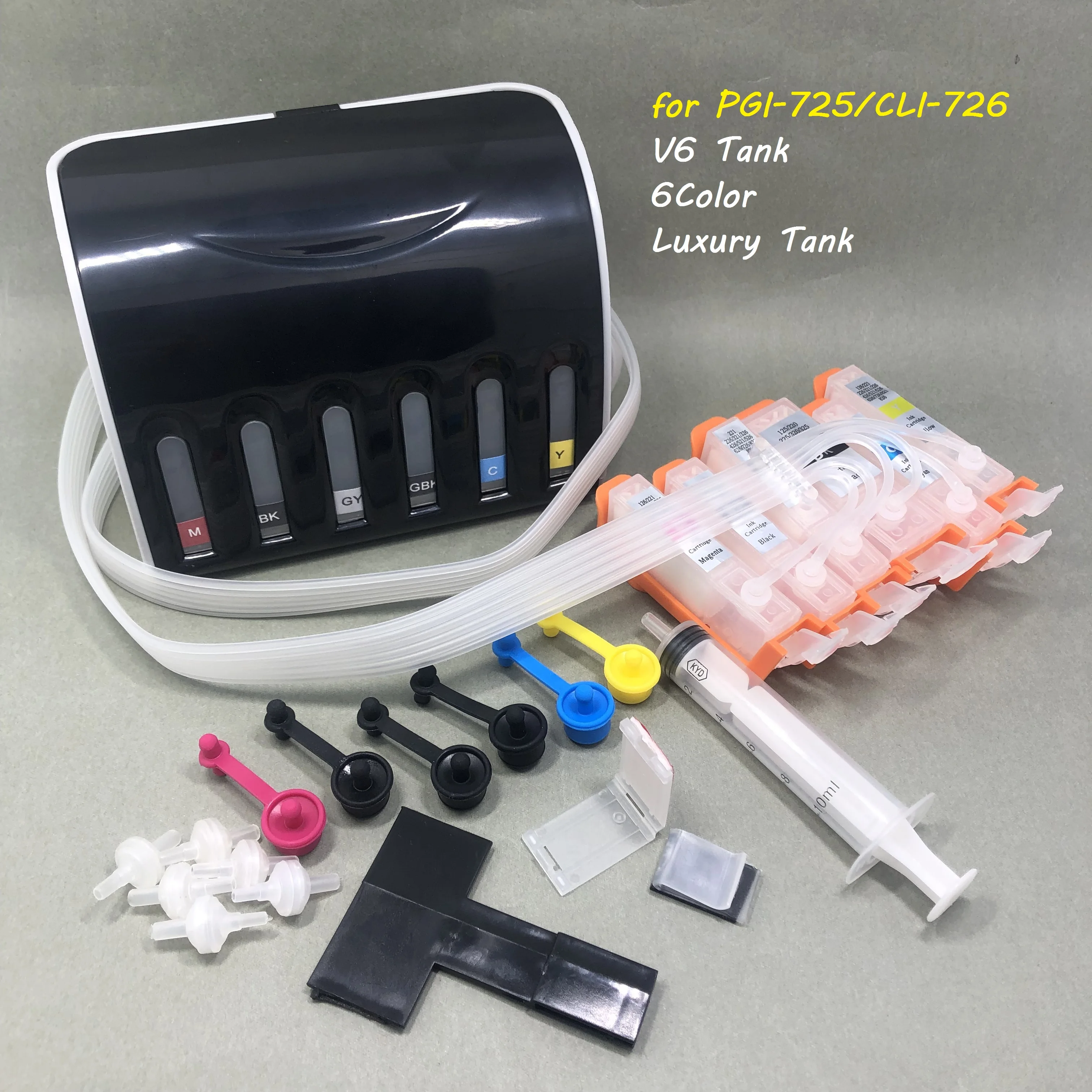 PGI-725 CLI-726 CISS Ink System for Canon PIXMA IP4870 IP4970 IX6570 MG5170 MG5270 MG5370 MX886 MX897 MG6170 MG6270 MG8170 8270