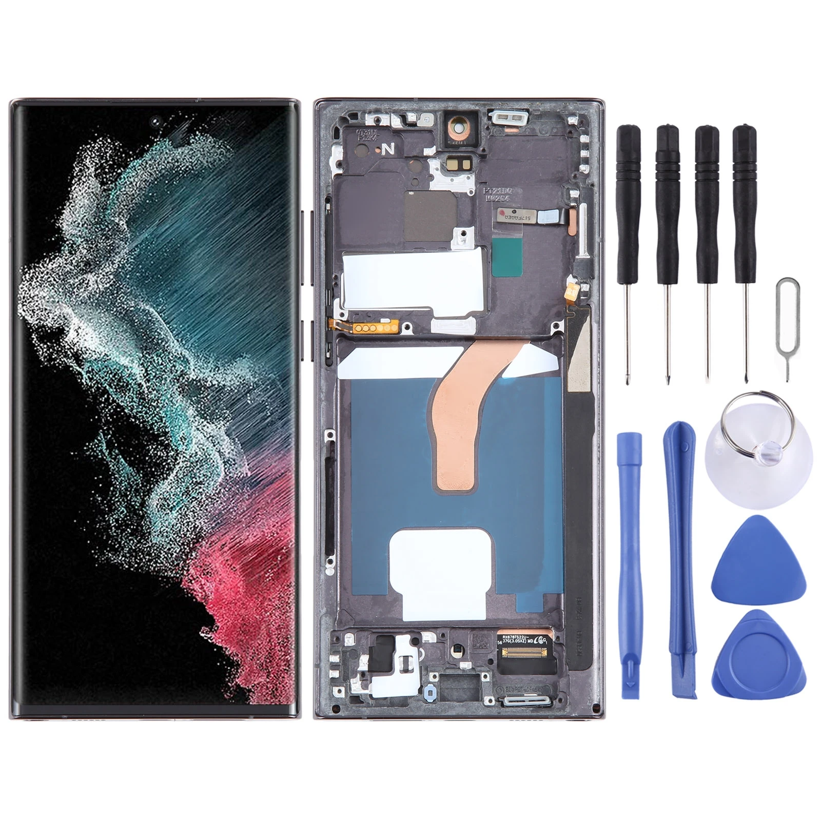 

6.78 inch OLED LCD Screen Display for Samsung Galaxy S22 Ultra 5G SM-S908U US Edition Digitizer Full Assembly with Frame