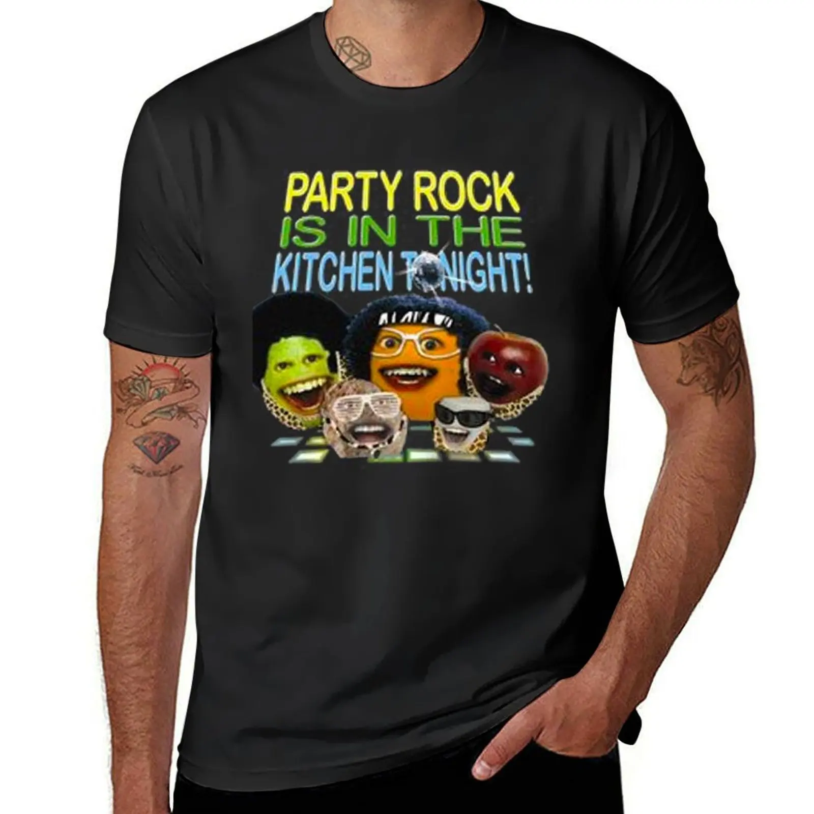 party rock is in the kitchen tonight shirt T-Shirt Short sleeve tee heavyweights vintage sublime men clothes