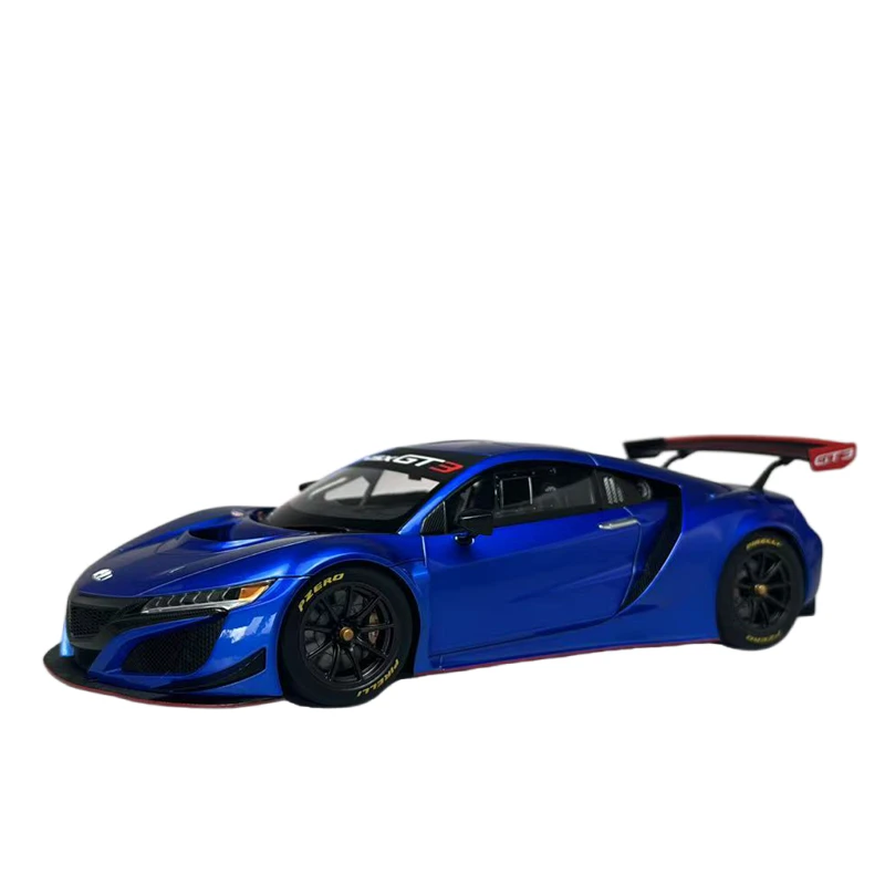ในสต็อก: 1:18 HONDA NSX GT3 2018 โมเดลรถจําลองหล่อ, ของเล่นของขวัญเทศกาลสําหรับเด็กผู้ชาย, ของตกแต่งสะสมสําหรับผู้ใหญ่