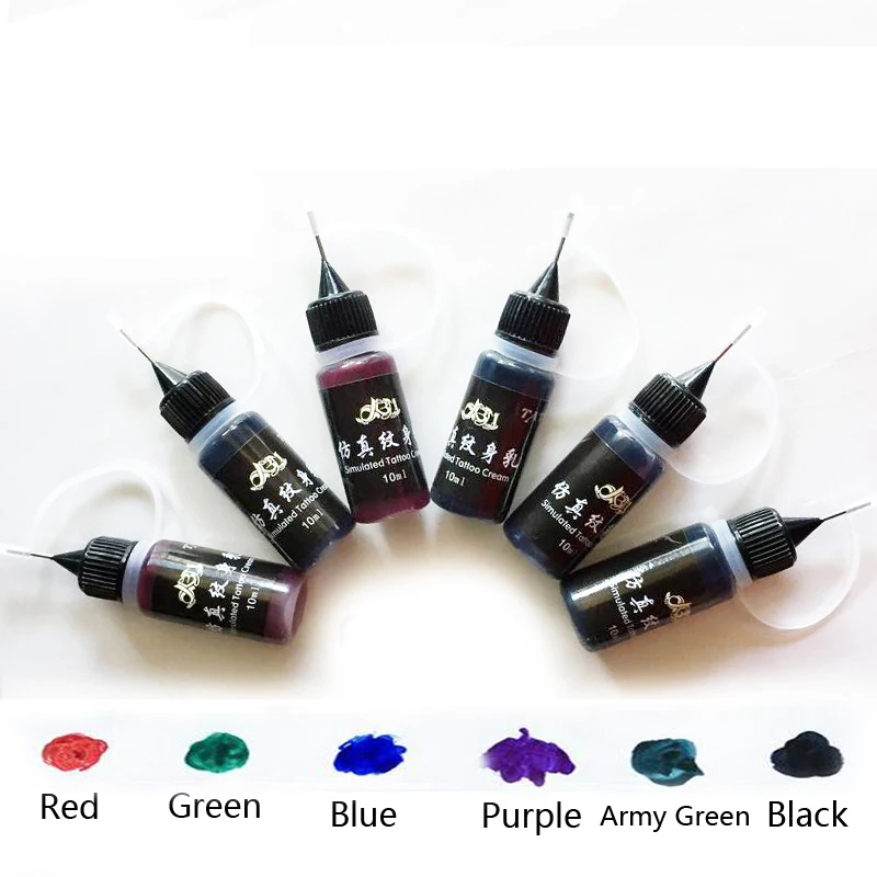 14Colors 5/10/30ml/Bottle Professional TattooInk For Body Art Natural Plant Micropigmentation Pigment Permanent Tattoo Ink