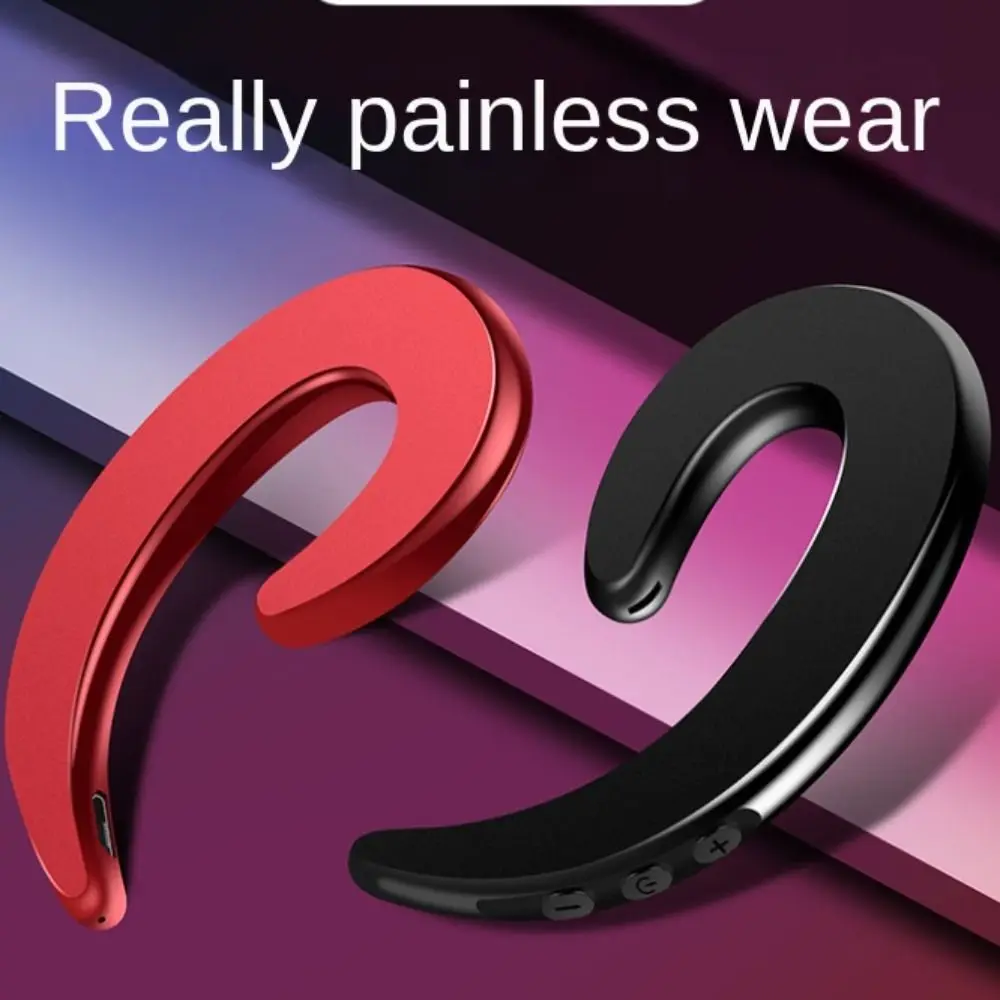 

Digital Display Wireless Bluetooth Earphone Solid Color Fashion Bone Conduction Headphones 3D Stereo Anti Drop