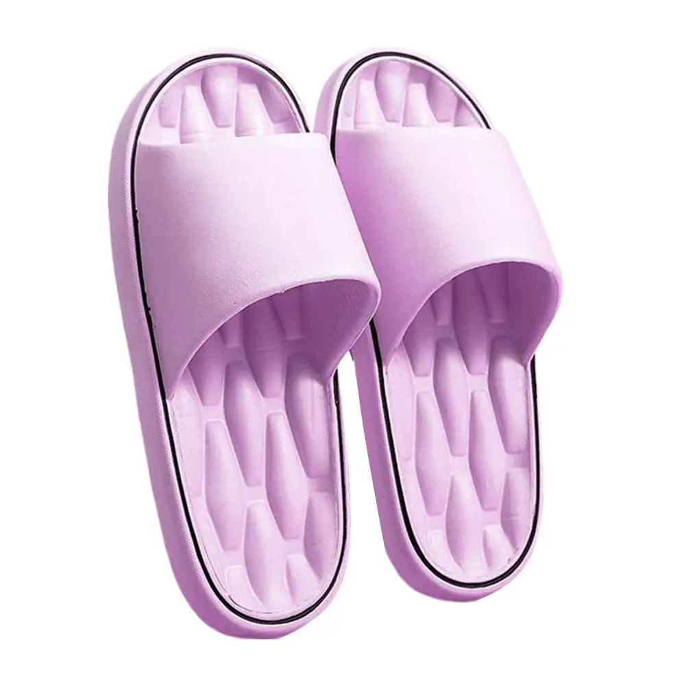 Modische superleichte Damen-Hausschuhe, rutschfeste EVA-elastische Schuhe, bunte Turnschuhe in der Tür, Badezimmer-Flip-Flops – Detail 1