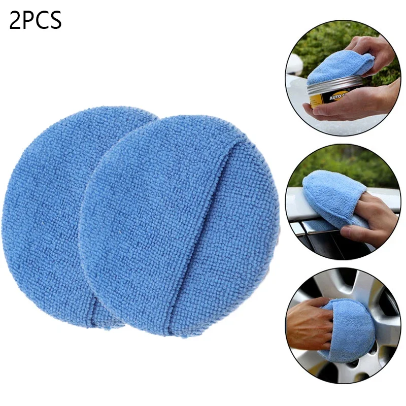 

2PCS Professional Car Care Sponge Applicator Waxing Applicator Polish Foam Spongefor Apply And Remove Auto Care Polish 5" Round