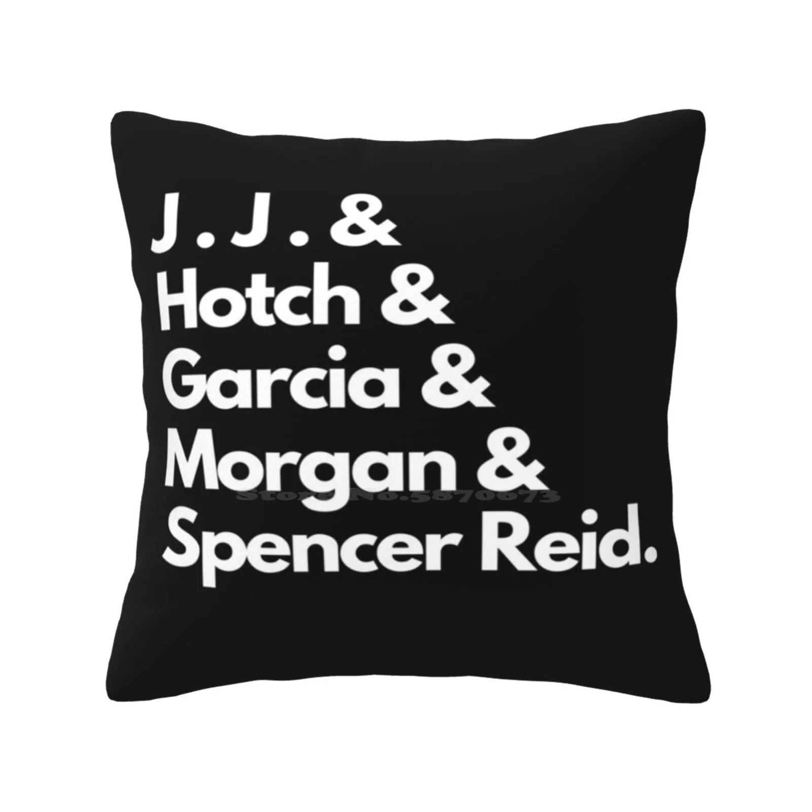 Criminal Minds Spencer Reid , Morgan , Hotch , Garcia , Jj Pillows Case Bedroom Home Decoration Criminal Minds Penelope Garcia