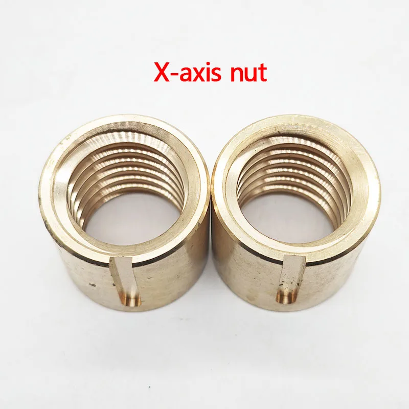 For Bridgeport Milling Machine Brass Cross Feed Copper Nut CNC X Axis Vertical Mill 2pcs