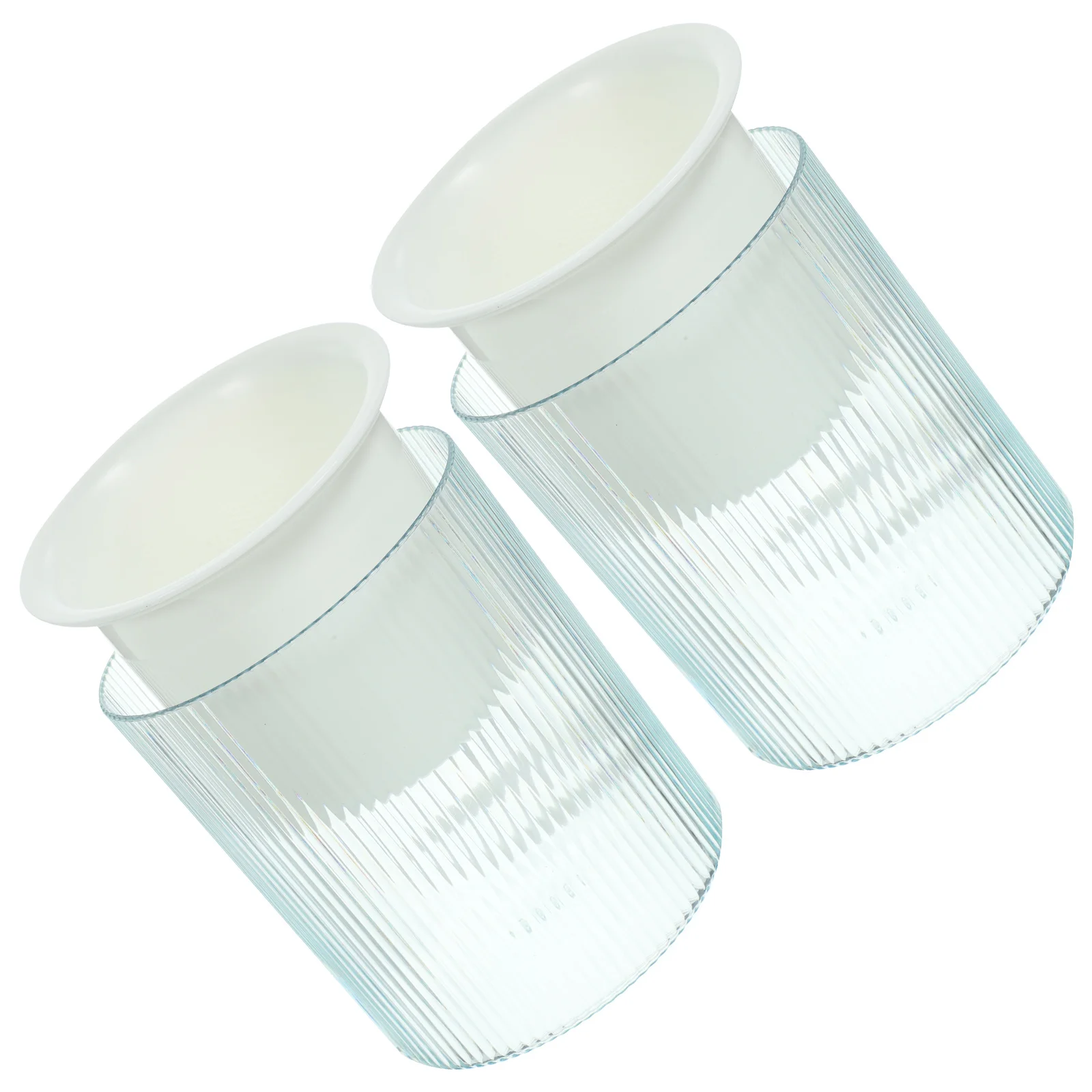 2 pçs plantador de corda de algodão auto rega vaso de armazenamento automático transparente plantas titular