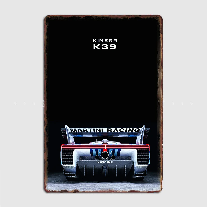 

K39 Martini Racing Car Poster Metal Sign Car Club Custom Bar Bedroom Indoor Decor Posters Home Wall Decor Room Decoration