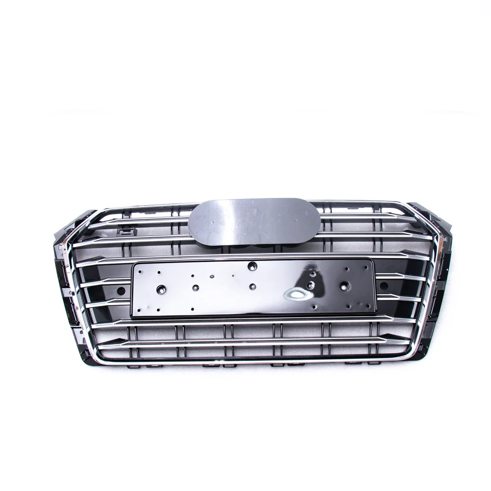 Factory direct sale Auto front bumper grille  Chrome silver black grille for audis A4 B9 S4 B9  2017 -2019