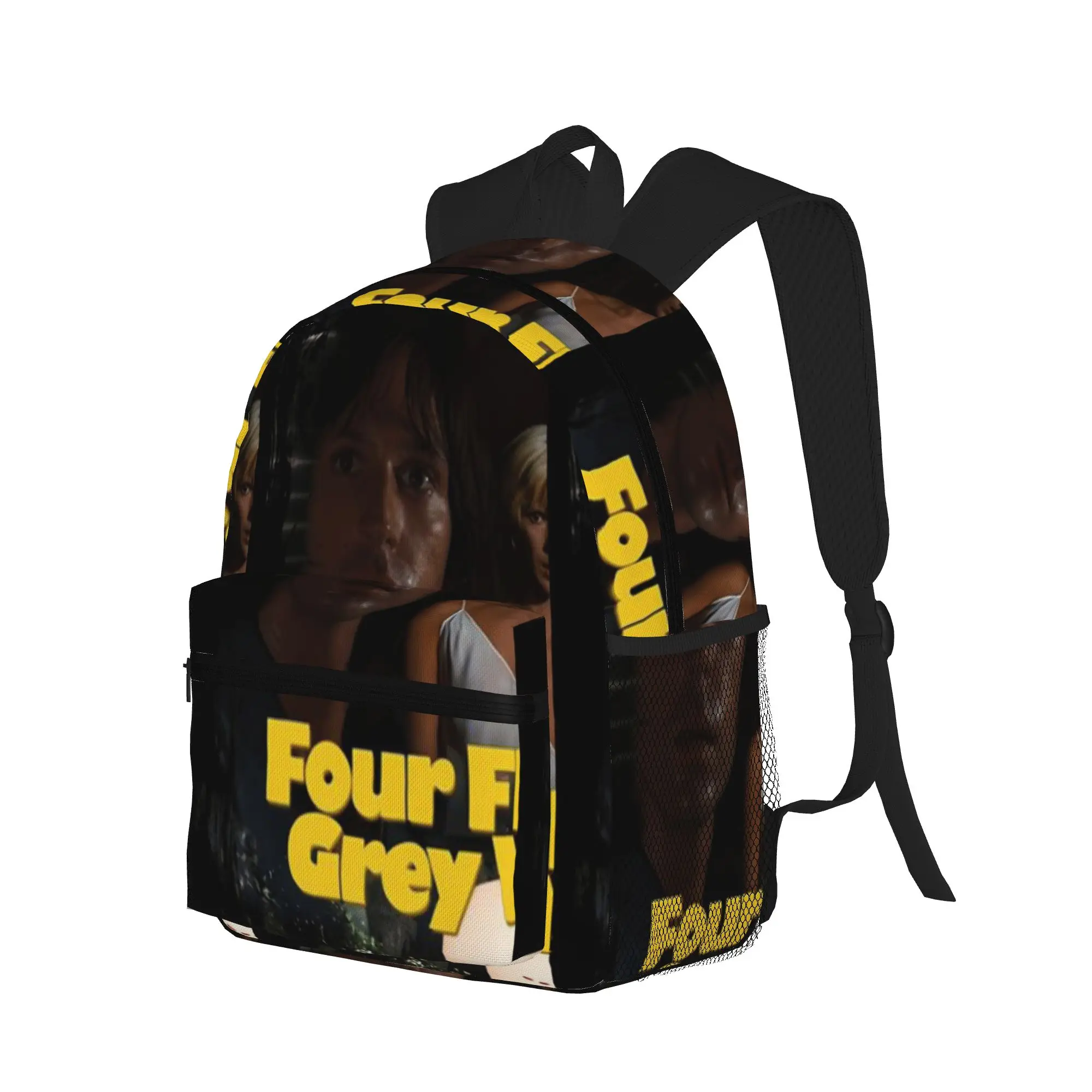 Four Flies on Grey Velvet  Casual Backpack for Students and Adults Backpacks for women