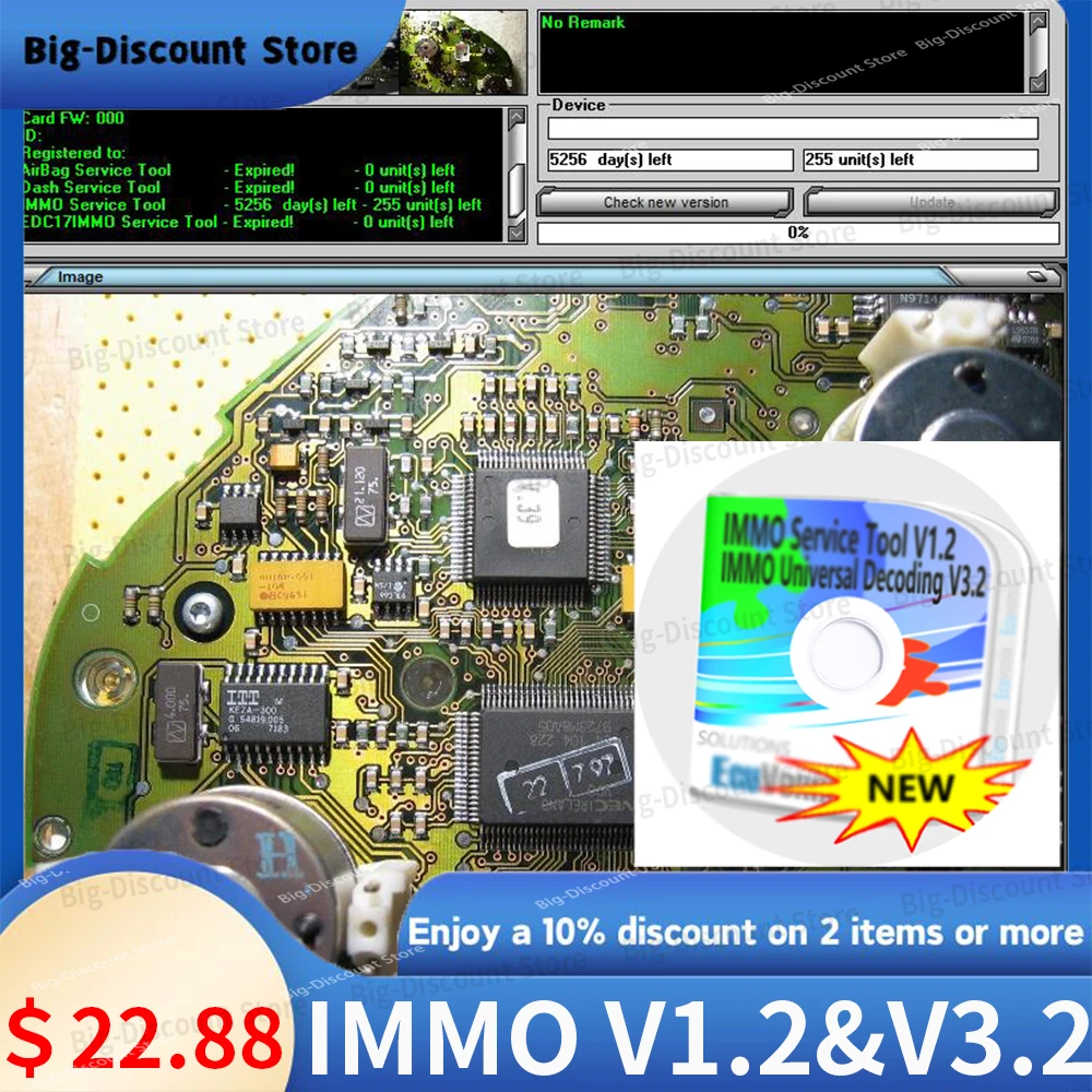 

Newest Car Repair Software Edc 17 IMMO SERVICE TOOL V1.2 PIN Code+IMMO Universal Decoding V3.2 with free Keygen