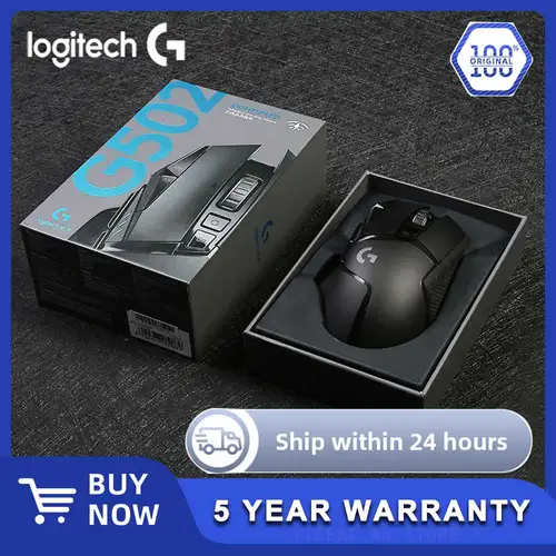 Ratón para juegos Logitech G502 HERO LIGHTSPEED: con cable/inalámbrico, inalámbrico de 2,4 GHz, HERO 25600 DPI, RGB, perfecto para entusiastas de los deportes electrónicos