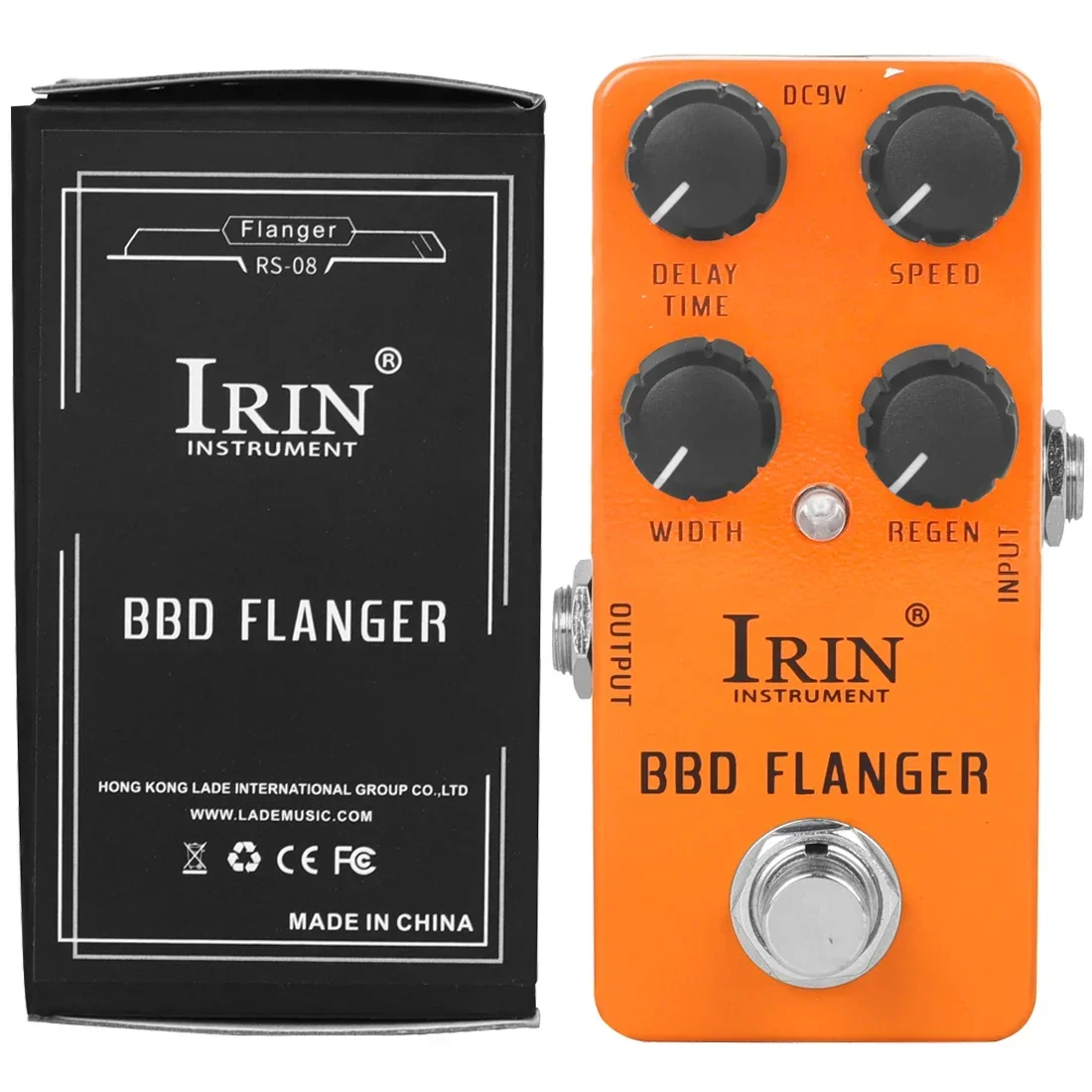 IRIN RS-08 BBD Flanger Guitar Effect Pedal Metallic Flanging Timbre Effects True Bypass Pedals Electric Guitar Accessories Parts