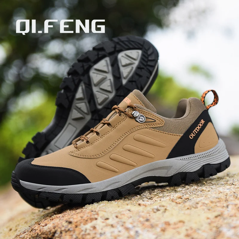 

Classics Style Men Hiking Shoes Lace Up Men Sport Outdoor Climbing Trekking Sneakers Mountain Non-slip Breathable Tactical Shoes