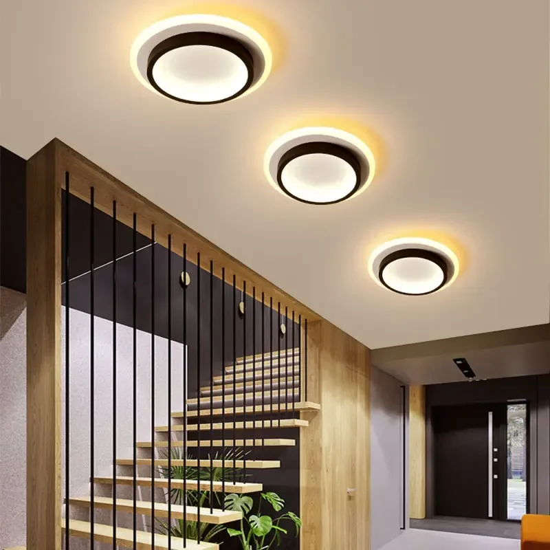 Plafonnier LED au design moderne, luminaire décoratif d'intérieur, idéal pour un salon, une salle à manger, une chambre à coucher, un couloir ou un balcon