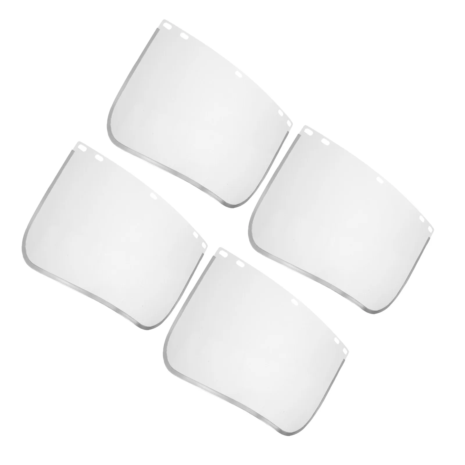 4Pcs Welding Protective Shield Replacement Lens Clear Safety Visor Impact Resistant Lens for Grinding Cutting Use