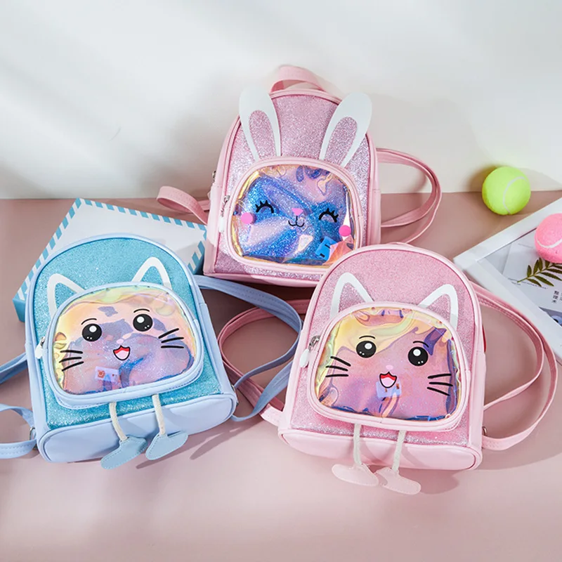 Kids Mini Backpack Purse Cartoon Cute School Bags for Girls LED Ligthed Schoolbags Baby Backpack Travel Bag