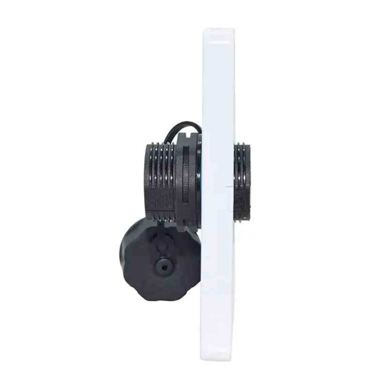 ABZC 25PCS Panel Mounting RJ45 Waterproof Connector Ethernet LAN Cable Double Head Adapter with Dust Cap IP68