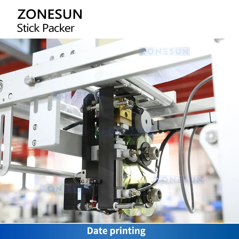 ZONESUN ZS-FS240LS Paste Mixing Heating Filling Sealing Machine Sachet Packaging with Date Coder Cream Ketchup Production Y