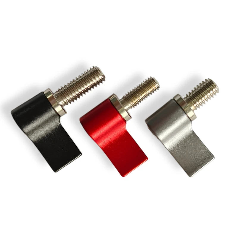 2PCS M3M4M5M6M8 Aluminum Alloy Mini Handle Screw Like 7 L-Shaped Adjustment Tightening Photographic Accessories Hand Twist Knob