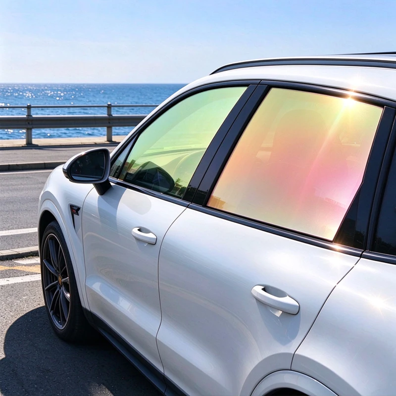 50cmX3m Green/Blue/Red/Purple Chameleon Film VLT 60~88% Sides Foils Color Chanage Car  Window Tint Protection Solar Tinting Film