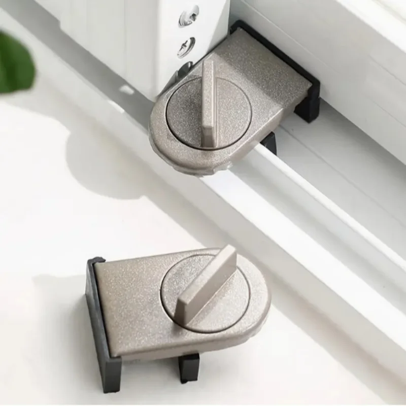 Anti-Theft Sliding Door Window Lock Sash Stopper Security Strap Home Use Cabinet Lock for Added Safety