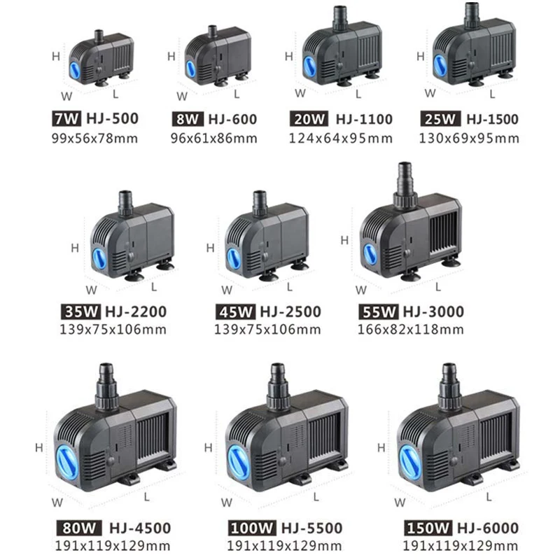 Mini machine fish tank adjustable ultra-quiet submersible pump