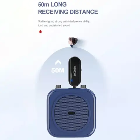 2.4G Headset Trådlös Mikrofon Kit Sändare med Mottagare för Röstförstärkare Högtalare Undervisning Scenguide 10 best sales trådlös headsetmikrofon - №3