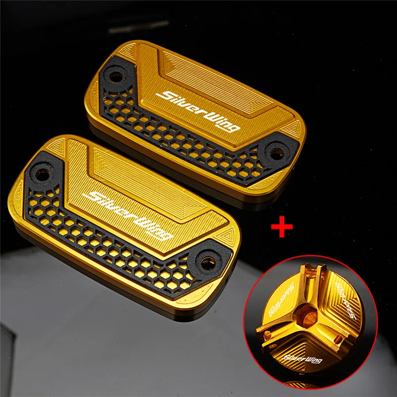 Silverwing Accessories Motorcycle Front Brake Fluid Reservoir Cover Cap For HONDA FCS600 Silverwing FCS 600 Silver Wing  2011