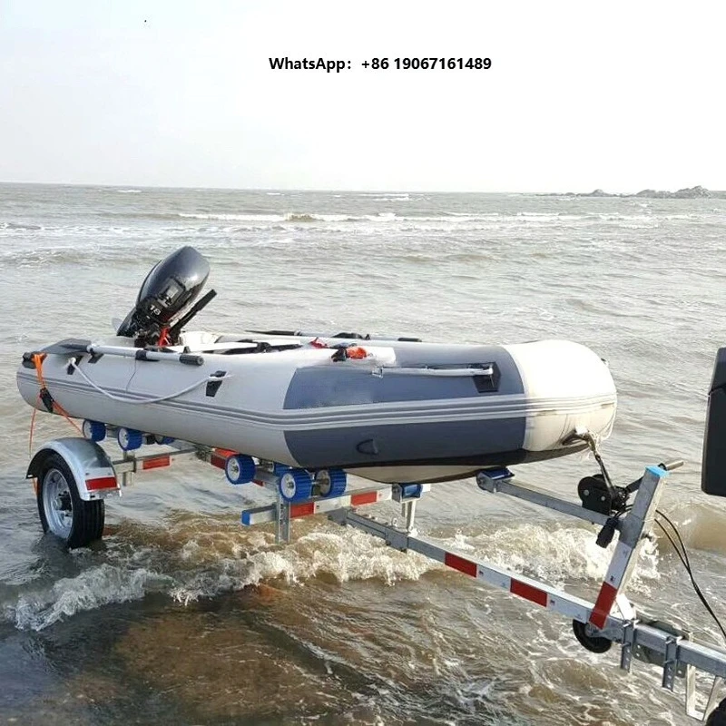 Sea Travelling Trailer Car Trunk Equipment Open Deck Car Airboat Series Tandem Axle Watercraft Series Y001