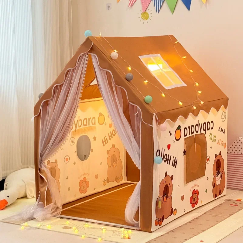 Kids Indoor Tent Playhouse Castle Princess Mosquito Net Birthday Gift Indoor Children's Tent for Home Use Game Toy House