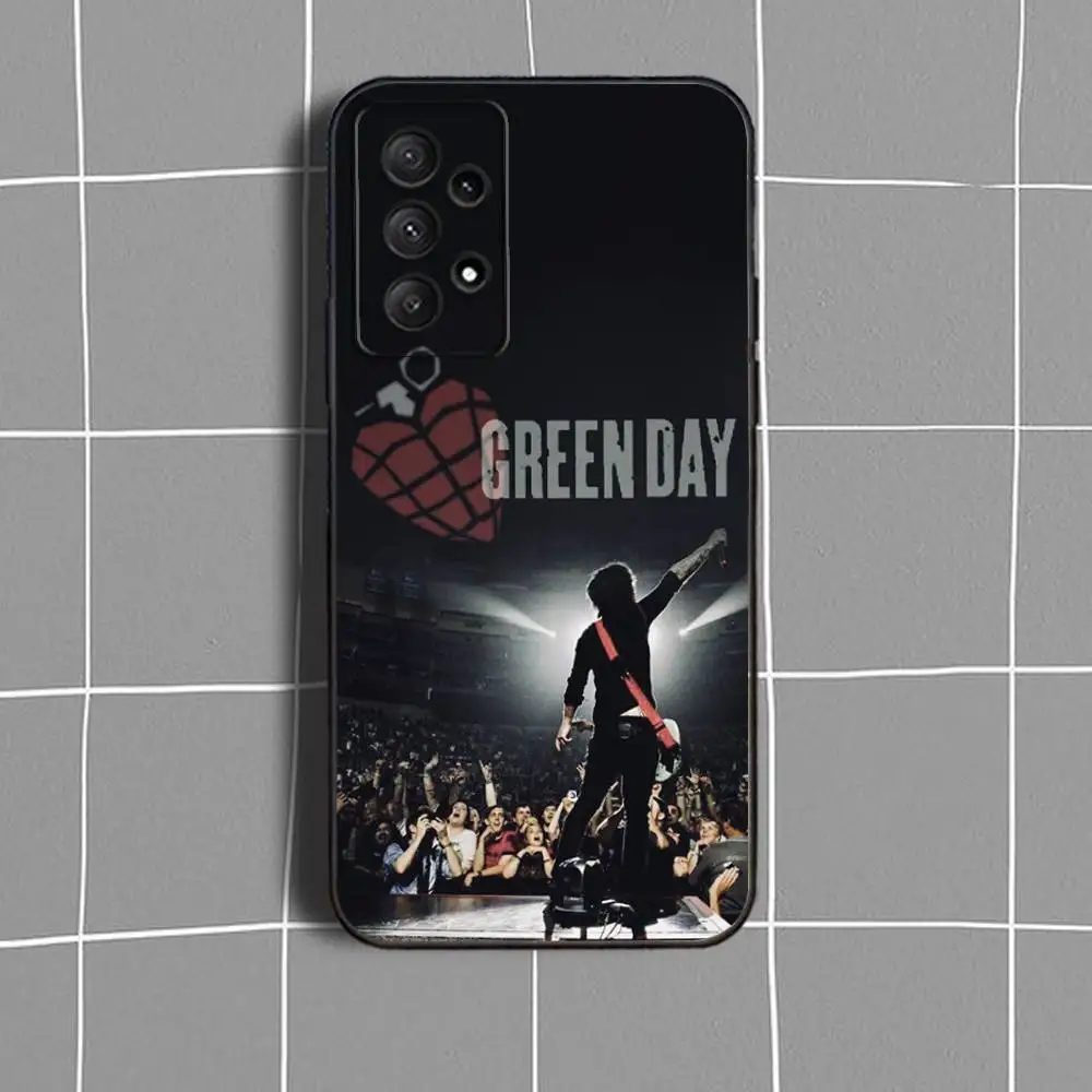 حافظة هاتف G-Green Day B-Band-ES لهاتف سامسونج جالاكسي A73,31,32,72,41,53,52,71,22,5G,Note,J7,8,9 غطاء أسود ناعم