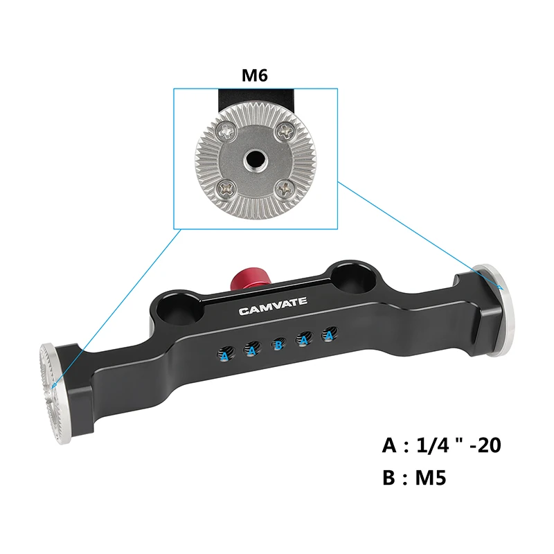 CAMVATE Standard 15mm Double Rod Clamp With ARRI Rosette Adapters For DSLR Camera Shoulder Mount Rig 15mm Rod Support System New