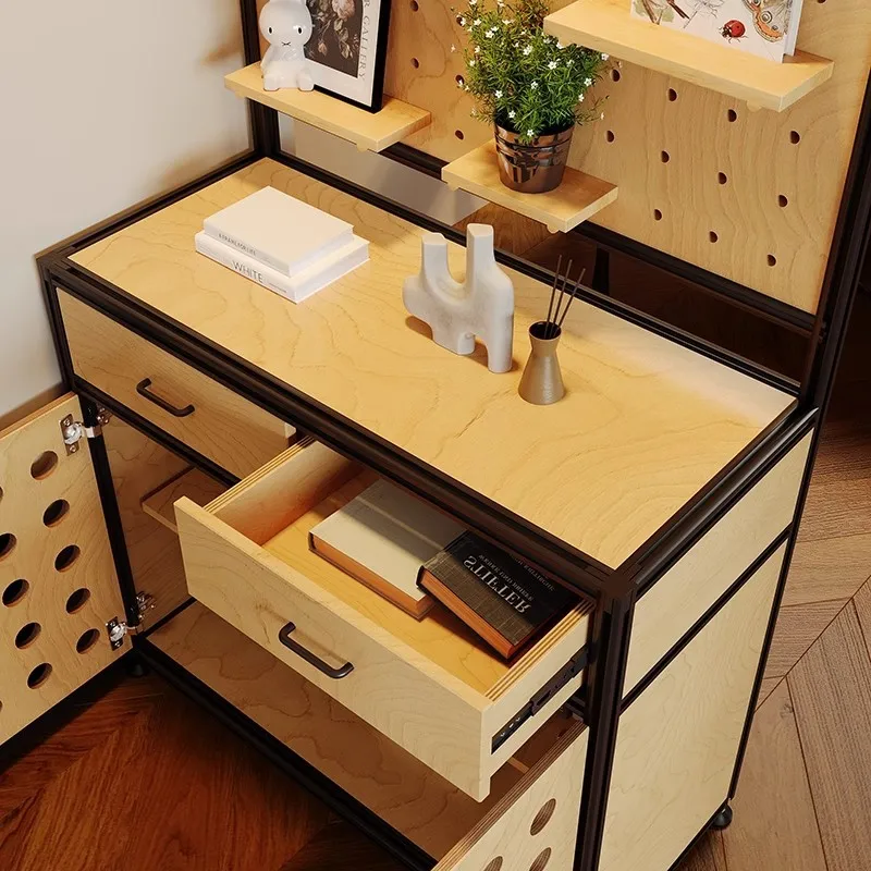 Szafka z płyty jaskiniowej, szafka dekoracyjna, szafka, schowek, panel morski z profilu aluminiowego, wejście