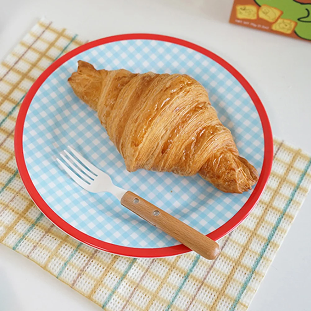 

1Pcs Round Shaped Retro Plate Premium Dessert Plate for Salad Sushi Pizza Snack Appetizer Serving Household Tableware Decorative