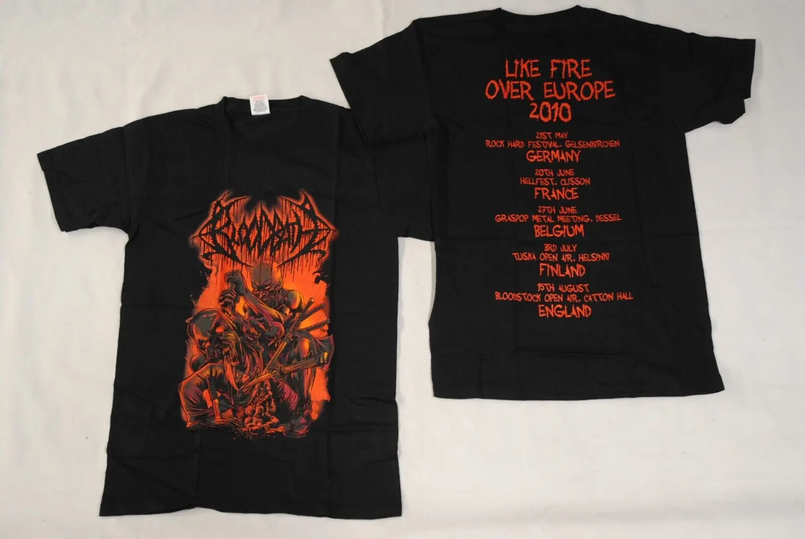 Bloodbath Like Fire Tour T Shirt New Official Katatonia Opeth Metal Band Rare