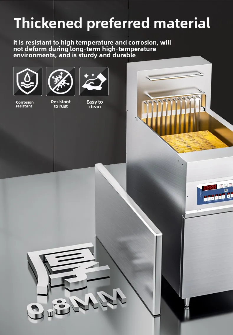 HTT Electric Fryer Computer Version Large Capacity Vertical Fried Chicken Equipment KFC Constant Temperature Electric Fryer