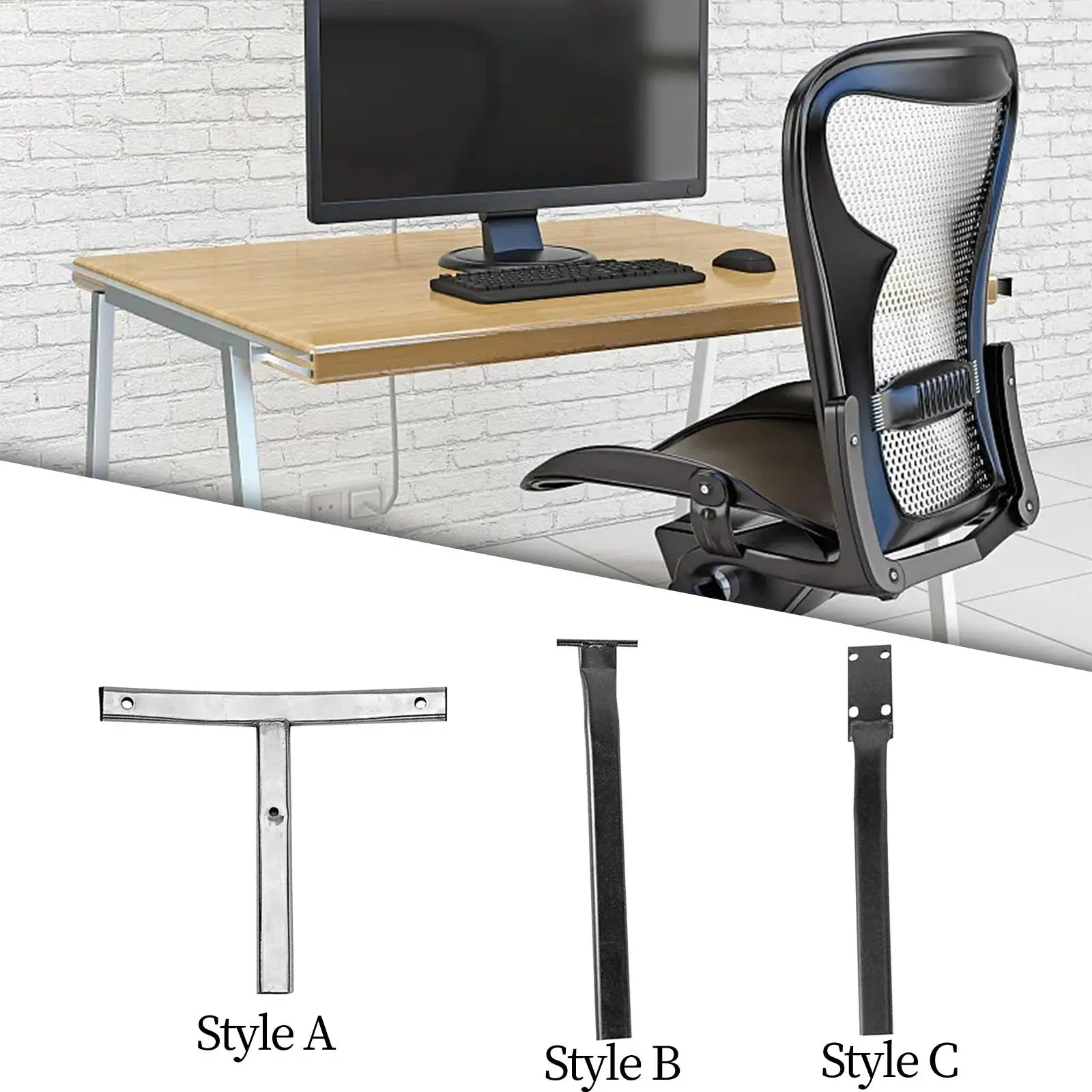 

Металлическая опорная стойка для спинки поворотного кресла, эргономичная, простая в установке, прочная, для кресел-реклайнеров, офисных и письменных кресел, аксессуары
