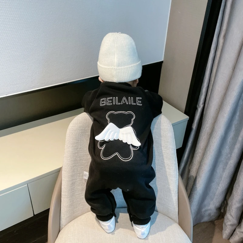 Baby Jumpsuit Plush Insulation Set Newborn Baby Cloth Coat Baby Winter Baby Romper Baby Boy Cloth Ropa De Bebe Niña 한국인 리뷰 많은 옷