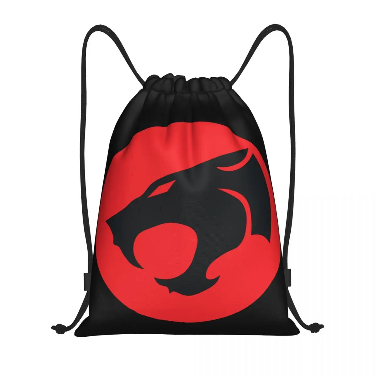 Thunder cat Anime Manga Kordel zug Rucksack Frauen Männer Sport Gym Sackpack faltbare Einkaufstasche Sack