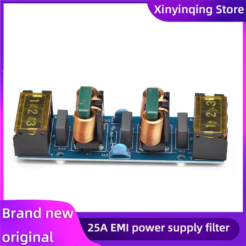 

25A AC EMI filter audio power supply Purifier Reactance low-pass filter power supply purifier 50/60HZ EMC