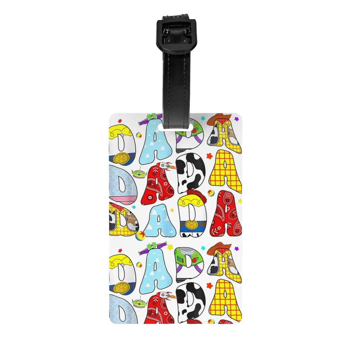 Toy Funny Story Dada Boy Dad Fathers Day Luggage Tag Travel Portable Label Luggage Bag Case Tags Name ID Address Tag Gifts