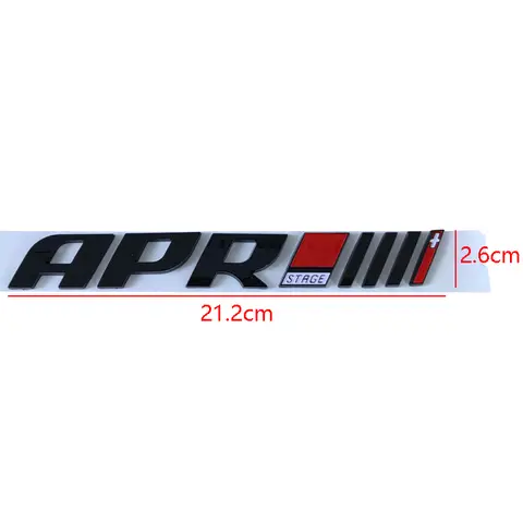 3D ABS Krom Svart Logo APR Emblem Bokstäver Bil Bagage Badge Dekal För A4 A5 S4 B8 A3 A7 APR Klistermärke Tillbehör 10 best sales Aprilföreställning - №2