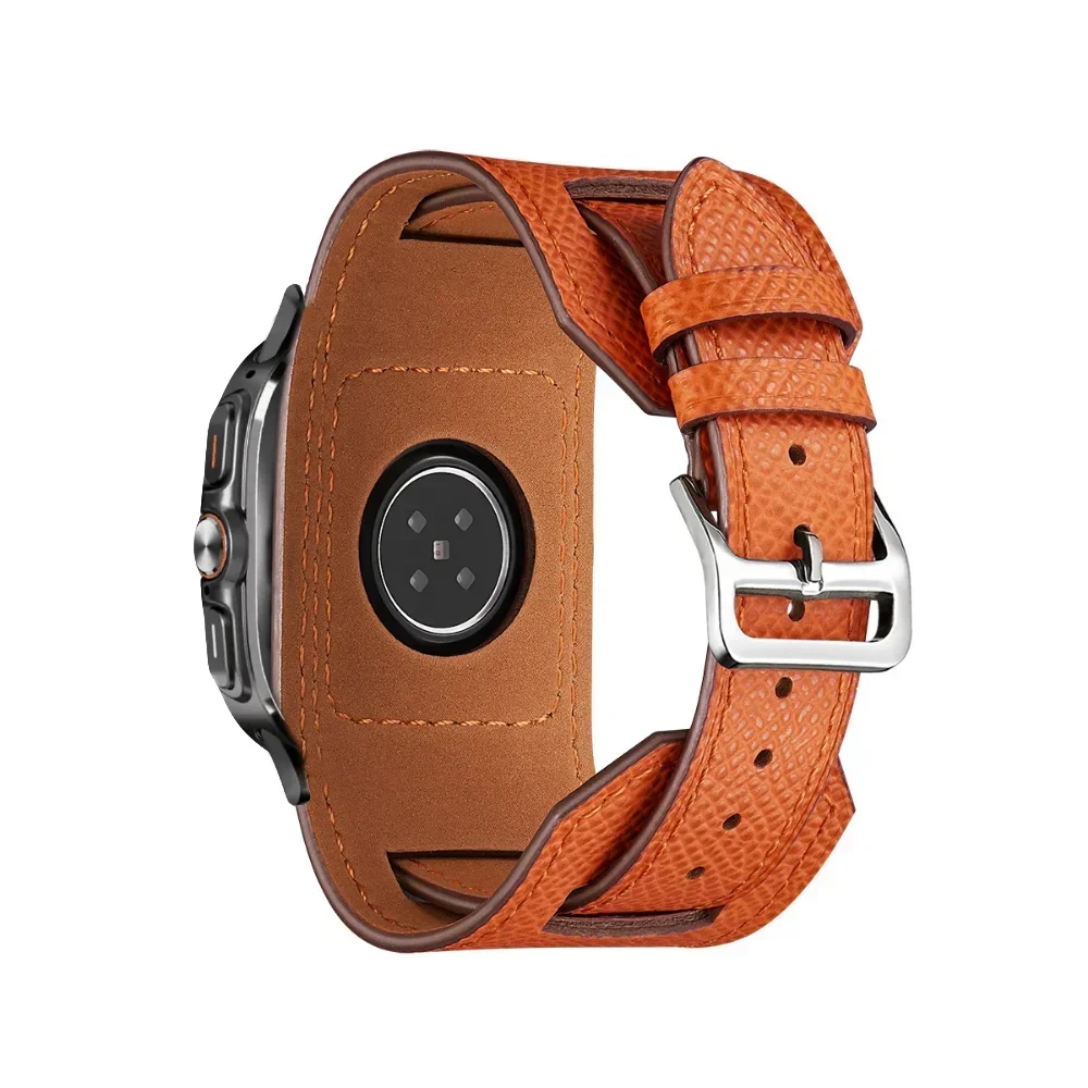 Premium Leather Strap for Samsung Galaxy Watch Ultra 2025 47mm Watchband Bracelet Belt for Samsung Galaxy Watch 8-7 Ultra Correa