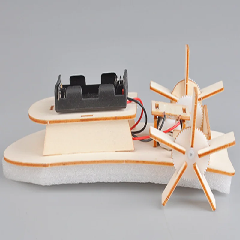 DIY Boot Modell Material Set Holz Boot Gebäude Kit 3D Montieren Holz Paddel Dampfer Kreative Lehre Pädagogische Wissenschaft
