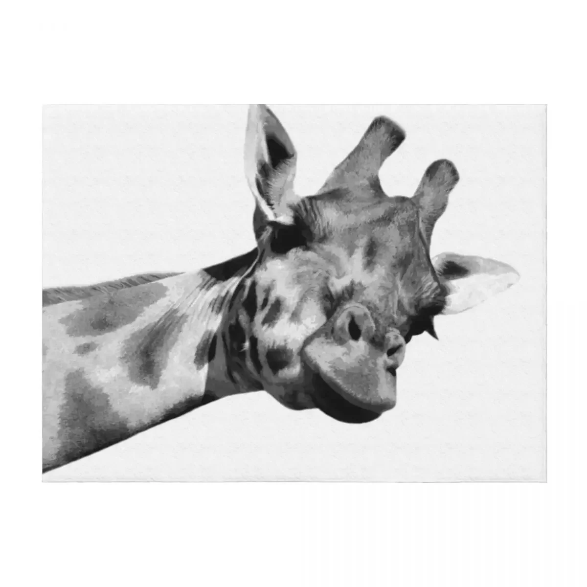 

Black and White Giraffe Throw Blanket Blankets For Baby Retros Nap warm winter Blankets