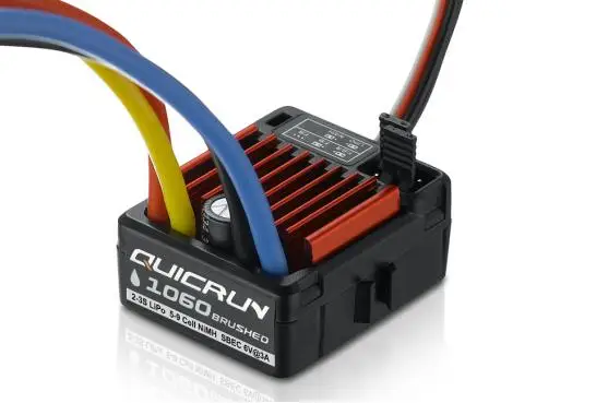 HobbyWing QuicRun spazzolato 1060 60A regolatore di velocità elettronico ESC 1060 con modalità interruttore BEC per auto RC 1:10