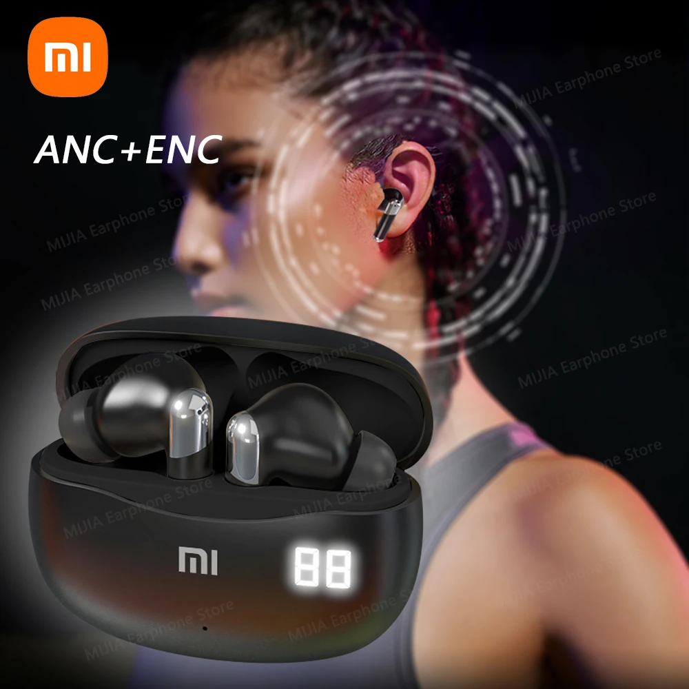 

XIAOMI New E3B Bluetooth5.3 Earphone Active Noise Cancelling Wireless Headphone LED Display In Ear ANC+ENC Headset Built-in Mic