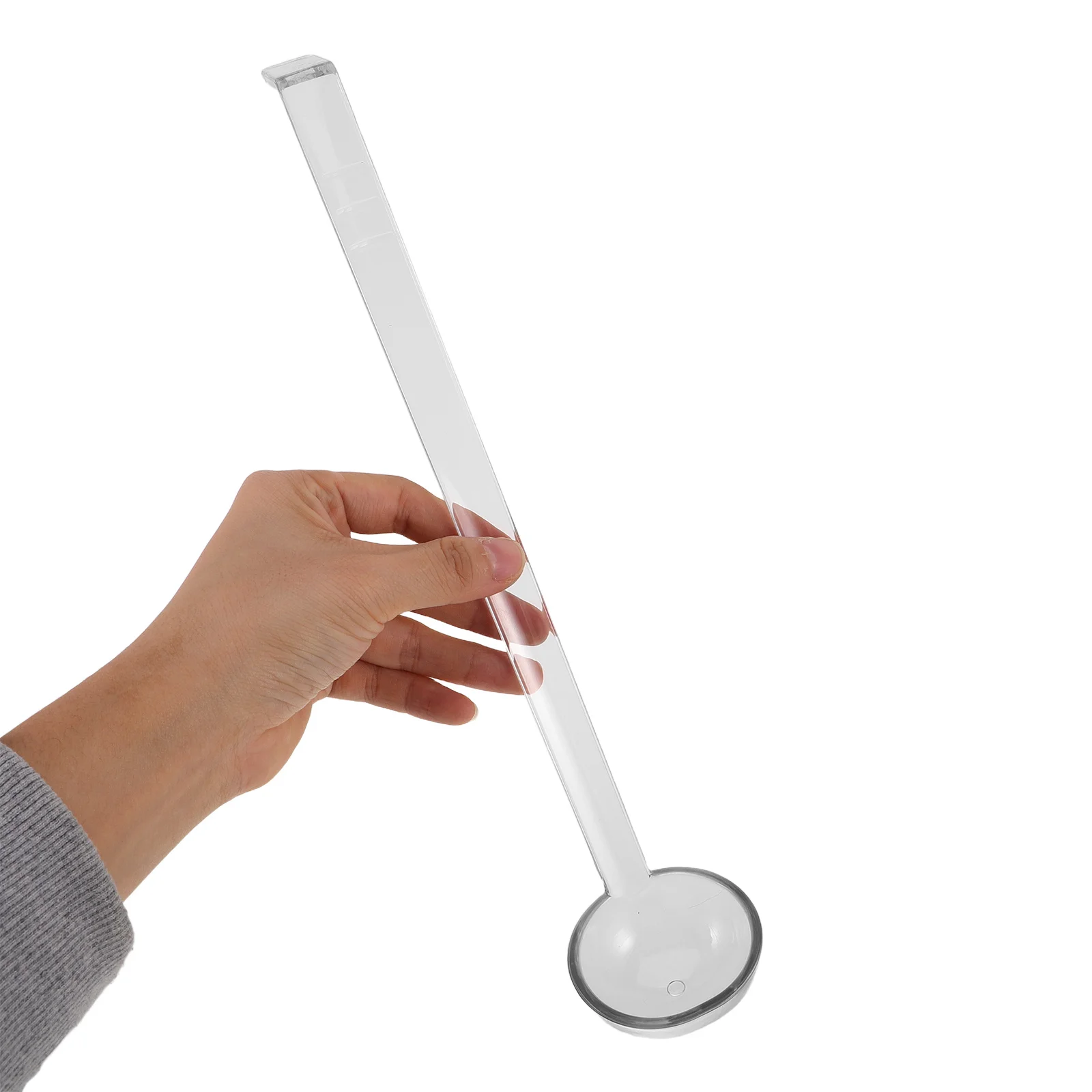 

10Pcs Transparent Plastic Long Handle Serving Ladle Spoon for Catering Buffet Sauce Gravy Soup Salad Portion Control Clear