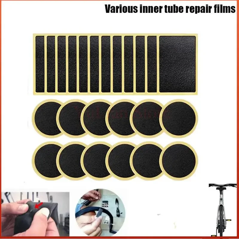 1/50PCS Motorcycle Tire Repair Patches Tool Glue-free Bicycle Rubber Protection Adhesive Quick Drying Tyre Tube Patch Car